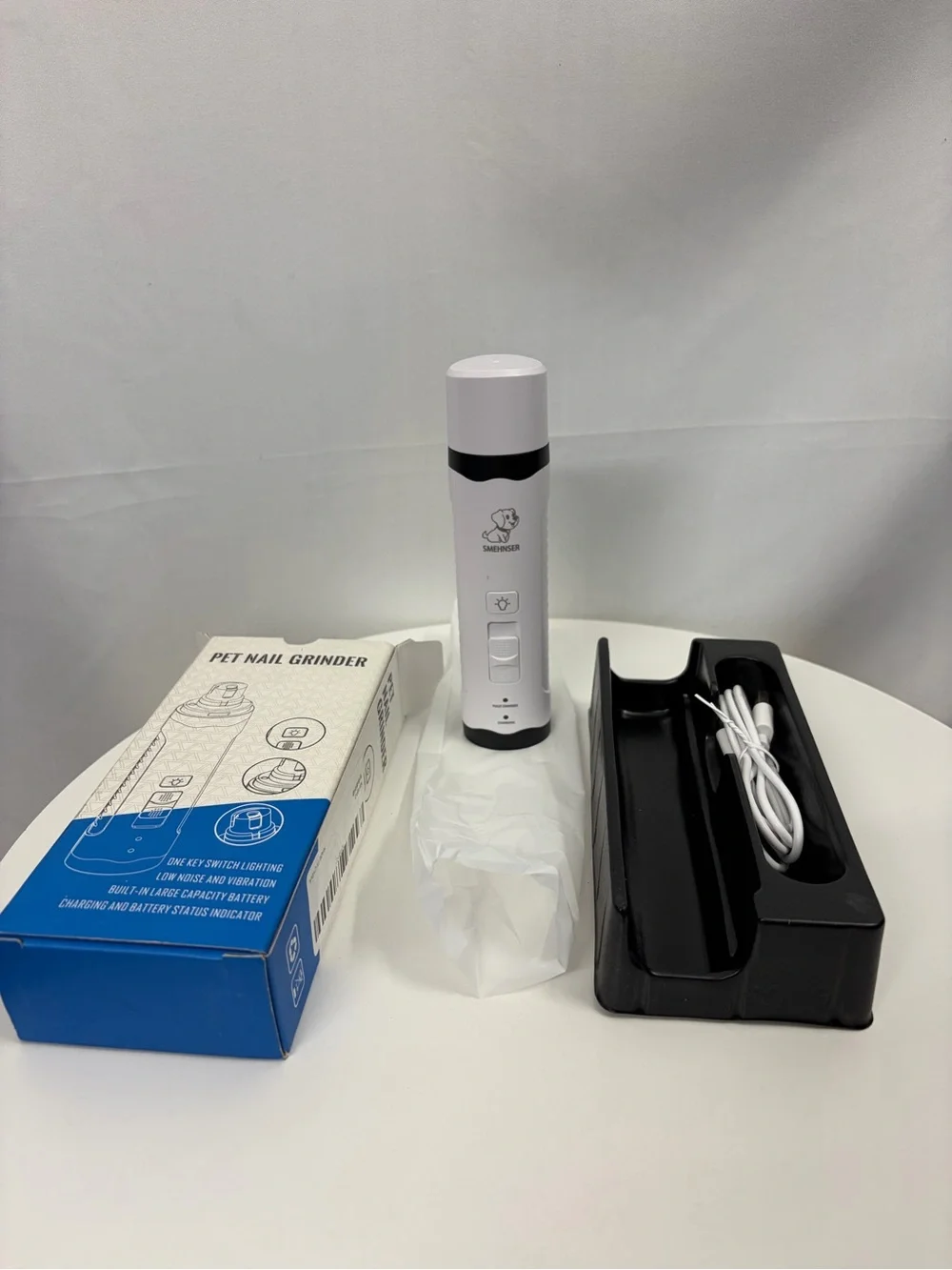NIB Smehnser Professional Pet Nail Grinder - Low Noise & Rechargeable